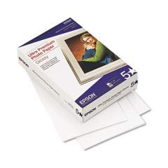 Epson Ultra Premium Glossy Photo Paper, 11.8 mil, 4 x 6, Glossy Bright White, 100/Pack (S042174)