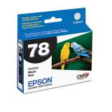 Epson T078120-S (78) Claria Ink, 300 Page-Yield, Black