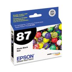 Epson T087120 (87) UltraChrome Hi-Gloss 2 Ink, Black