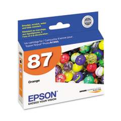Epson T087920 (87) UltraChrome Hi-Gloss 2 Ink, Orange