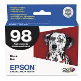Epson T098120-S (98) Claria High Yield Ink, 450 Page-Yield, Black