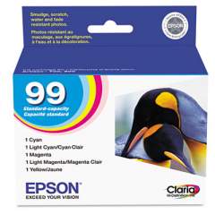 Epson T099920-S (99) Claria Ink, Cyan/Light Cyan/Light Magenta/Magenta/Yellow