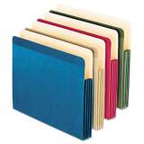 Pendaflex 100% Recycled Colored File Pocket, 3.5" Expansion, Letter Size, Assorted, 4/Pack (90164)