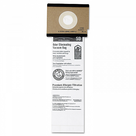 SD Premium Allergen Vacuum Bags with Arm and Hammer for SC9100 Series, 5/Pack, 10 Packs/Carton (63262B10CT)