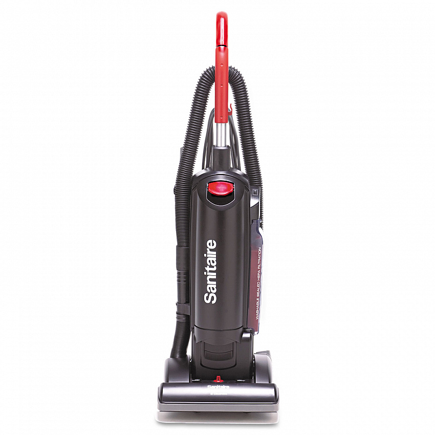 FORCE QuietClean Upright Vacuum SC5713D, 13" Cleaning Path, Black (SC5713D)