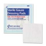 First Aid Only SmartCompliance Gauze Pads, Sterile, 8-Ply, 2 x 2, 5 Dual-Pads/Pack (FAE5000)