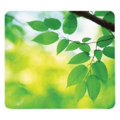 Fellowes Recycled Mouse Pad, Nonskid Base, 9 x 8 x 1/16, Leaves (5903801)