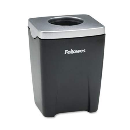 Fellowes Office Suites Paper Clip Cup, Plastic, 2 7/16 x 2 3/16 x 3 1/4, Black/Silver (8032801)