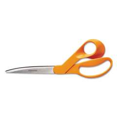 Fiskars Home and Office Scissors, 9" Long, 4.5" Cut Length, Orange Offset Handle (1944101008)