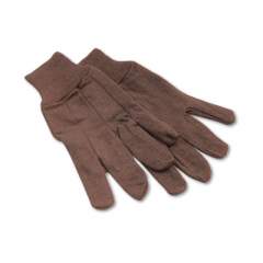 Boardwalk Jersey Knit Wrist Clute Gloves, One Size Fits Most, Brown, 12 Pairs (9)
