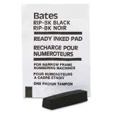 Bates Ready-Inked Pad for Multiple/Lever Movement Numbering Machine, Black (9808196)