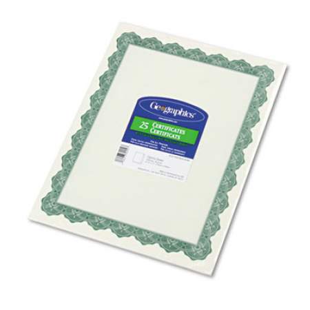 Geographics Optima Blue Certificates w/Gold Foil Seals Pack of 25, 40725OD