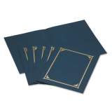 Geographics Certificate/Document Cover, 12 1/2 x 9 3/4, Navy Blue, 6/Pack (45332)
