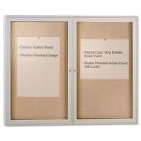 Ghent Enclosed Outdoor Bulletin Board, 48 x 36, Satin Finish (PA23648VX181)
