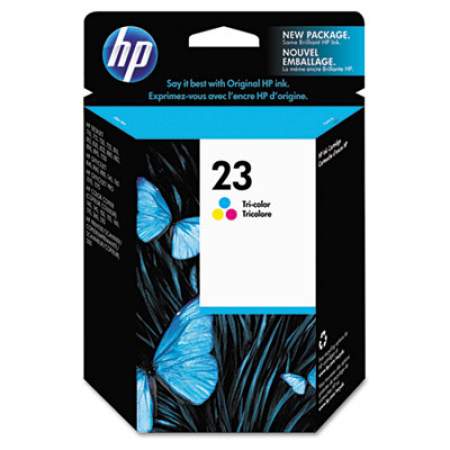 HP 23, (C1823D) Tri-Color Original Ink Cartridge