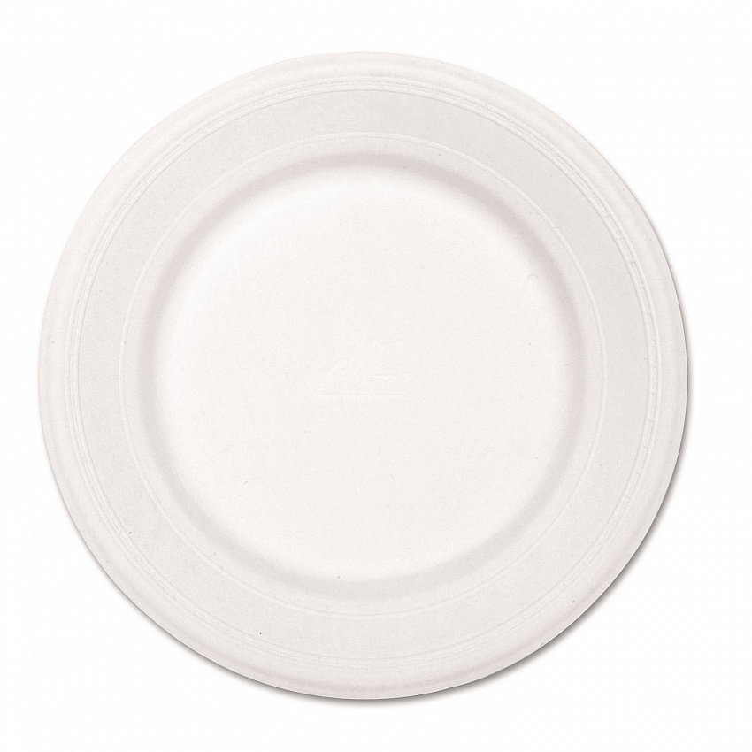 Paper Dinnerware, Plate, 10.5" dia, White, 500/Carton (21217)