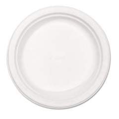 Chinet Paper Dinnerware, Plate, 8.75" dia, White, 500/Carton (21227)