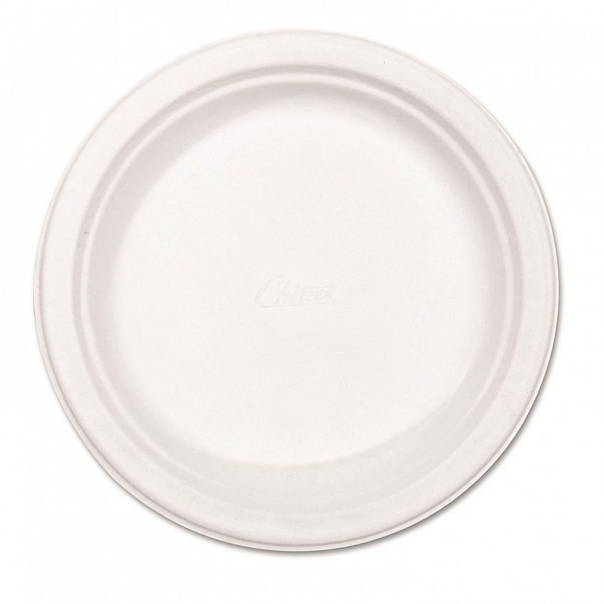 Paper Dinnerware, Plate, 8.75" dia, White, 500/Carton (21227)