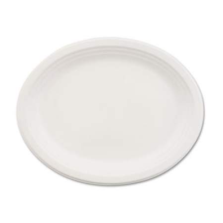 Chinet Classic Paper Dinnerware, Oval Platter, 9.75 x 12.5, White, 500/Carton (21257CT)