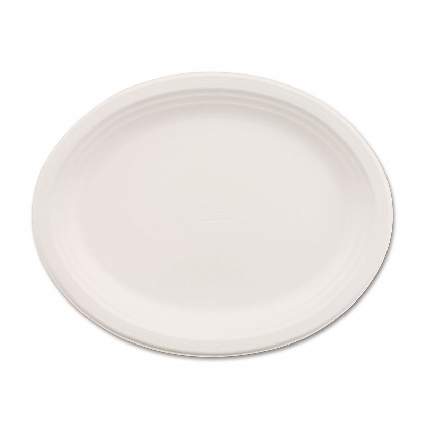 Classic Paper Dinnerware, Platter, 9.75 x 12.5, White, 500/Carton (21257CT)
