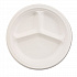 Paper Dinnerware, 3-Compartment Plate, 9.25