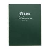 Ward Class Record Book, Six to Seven Week Term: Two-Page Spread (38 Students), 11 x 8.5, Green Cover (67L)