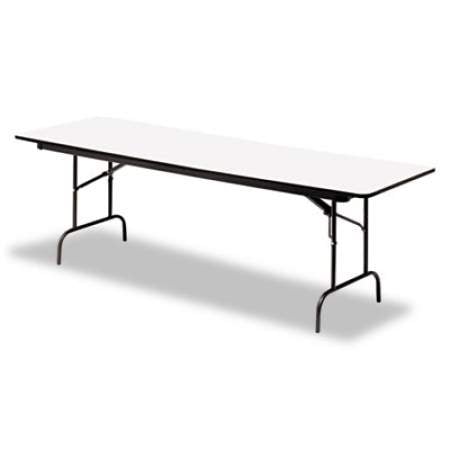 Iceberg OfficeWorks Commercial Wood-Laminate Folding Table, Rectangular Top, 60 x 30 x 29, Gray/Charcoal (55217)