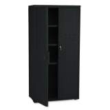 Iceberg Rough n Ready Storage Cabinet, Three-Shelf, 33 x 18 x 66, Black (92551)