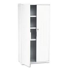 Iceberg Rough n Ready Storage Cabinet, Three-Shelf, 33 x 18 x 66, Platinum (92553)