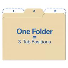 find It All Tab File Folders, 1/3-Cut Tabs, Letter Size, Manila, 80/Pack (FT07046)