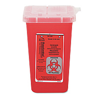 1-Quart Sharps Container, Plastic, Red (7350)