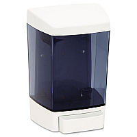 ClearVu Plastic Soap Dispenser, 46 oz, 5.5 x 4.25 x 8.5, White (9346)