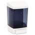 Impact Clearvu ClearVu Plastic Soap Dispenser, 46 oz, 5.5 x 4.25 x 8.5, White (9346)