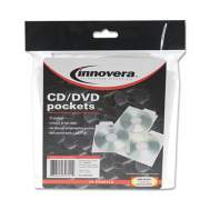Innovera CD/DVD Pockets, 25/Pack (39701)