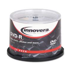 Innovera DVD-R Recordable Disc, 4.7 GB, 16x, Spindle, Silver, 50/Pack (46850)