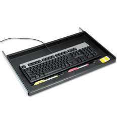 Innovera Standard Underdesk Keyboard Drawer, 21.38"w x 12.88"d, Black (53010)