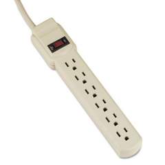 Innovera Six-Outlet Power Strip, 4 ft Cord, 1.94 x 10.19 x 1.19, Ivory (73304)