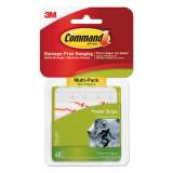 Command Poster Strips Value Pack, Removable, Holds Up to 1 lb, 0.63 x 1.75, White, 48/Pack (1702448ES)