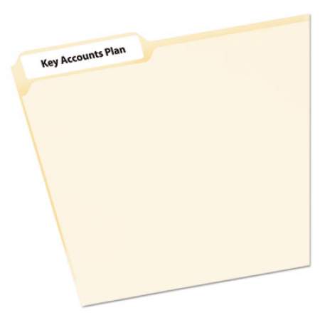 Avery Mini-Sheets Permanent File Folder Labels, 0.66 x 3.44, White, 12/Sheet, 25 Sheets/Pack (2181)