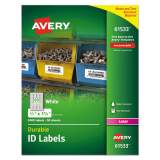 Avery Durable Permanent ID Labels with TrueBlock Technology, Laser Printers, 0.66 x 1.75, White, 60/Sheet, 50 Sheets/Pack (61533)