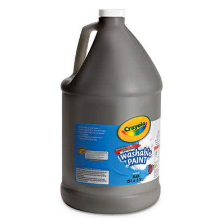 Crayola Washable Paint, Black, 1 gal Bottle (542128051)