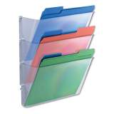 Universal 3 Pocket Wall File Starter Set, Letter, Clear (53682)
