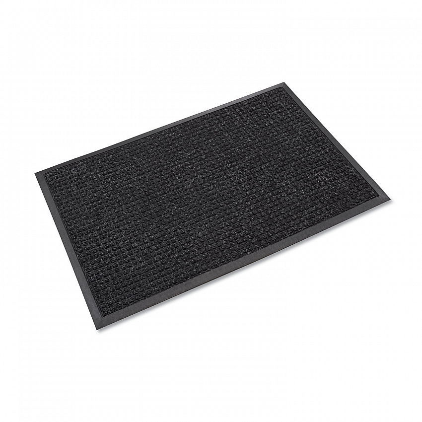 Super-Soaker Wiper/Scraper Mat with Gripper Bottom, Rectangular, Charcoal Gray Loop Pile Surface, 36" x 10 ft (SSR310CH)