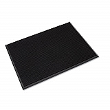 Mat-A-Dor Entrance Scraper Mat, Black Fingertip Textured Rubber Surface, 36" x 72" (MAFG62BK)