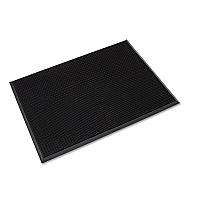 Mat-A-Dor Entrance Scraper Mat, Black Fingertip Textured Rubber Surface, 36" x 72" (MAFG62BK)