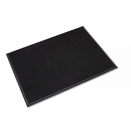 Mat-A-Dor Entrance Scraper Mat, Black Fingertip Textured Rubber Surface, 36