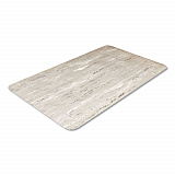 Cushion-Step Marbleized Rubber Mat, Rectangular, Gray Smooth Surface, 36" x 60" (CU3660GY)