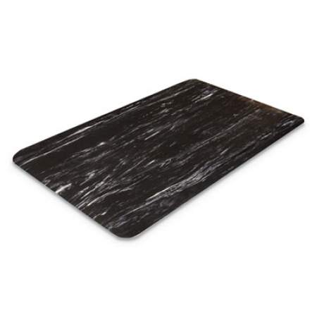 Crown Cushion-Step Surface Mat, 36 x 60, Marbleized Rubber, Black (CU3660BK)