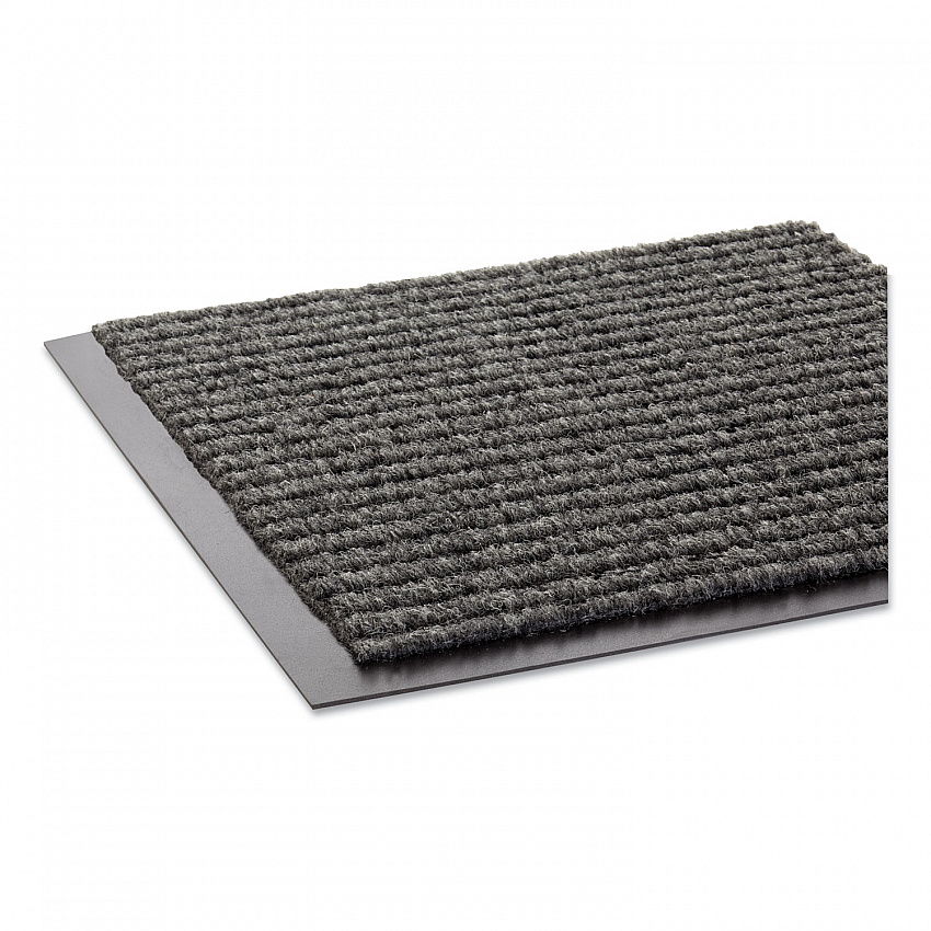 Needle-Rib Wiper/Scraper Mat, Rectangular, Gray Ribbed Surface, 36" x 60" (NR0035GY)