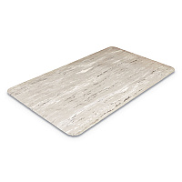 Cushion-Step Marbleized Rubber Mat, Rectangular, Gray Smooth Surface, 36" x 72" (CU3672GY)